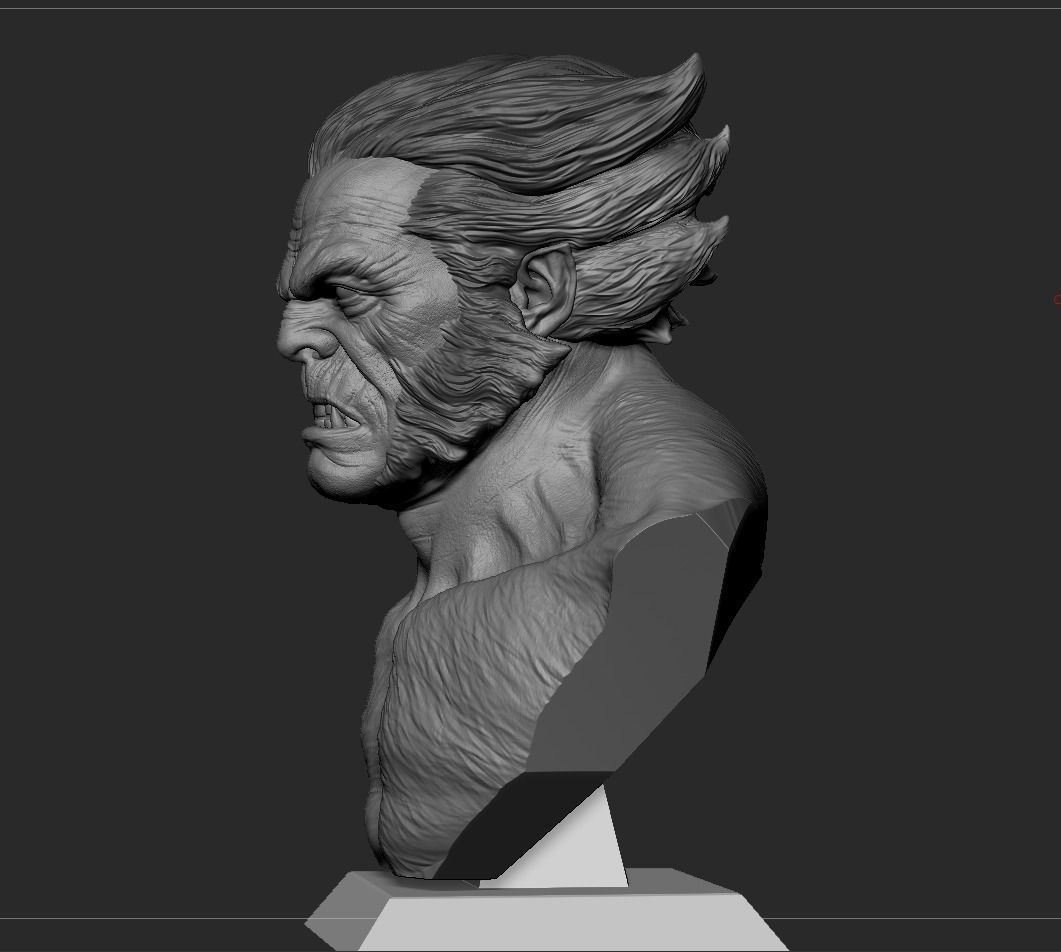 Beast Bust- XMEN 3D print model_8