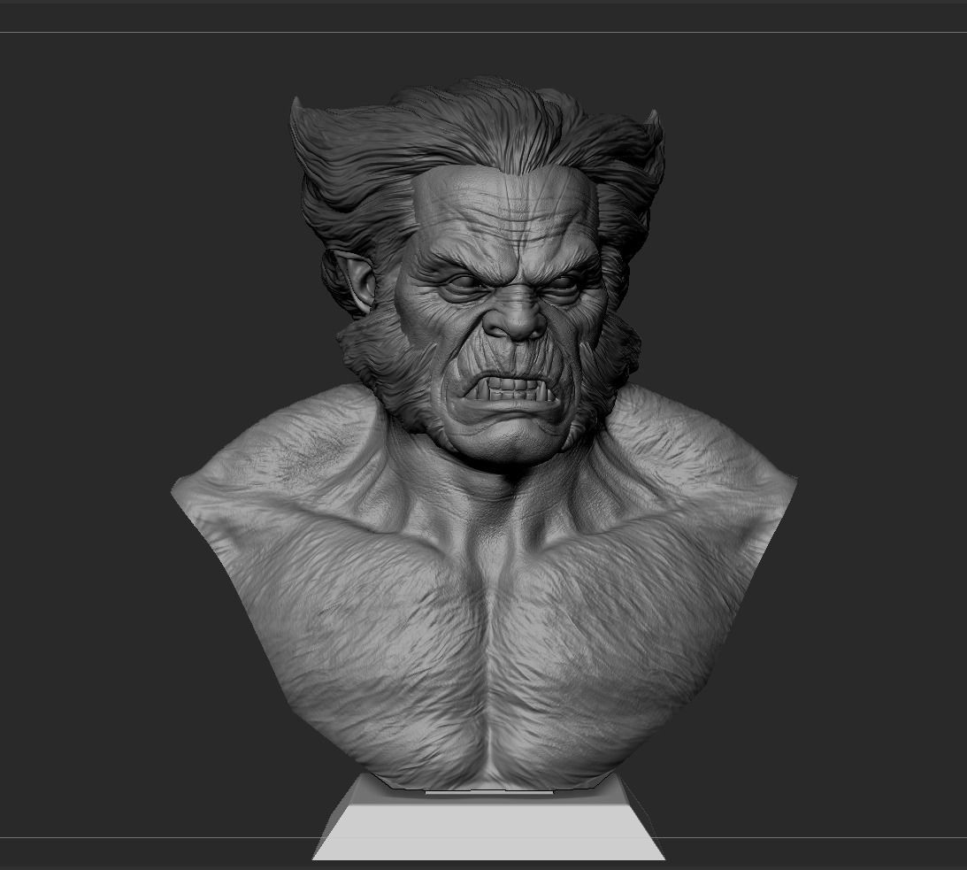 Beast Bust- XMEN 3D print model_6