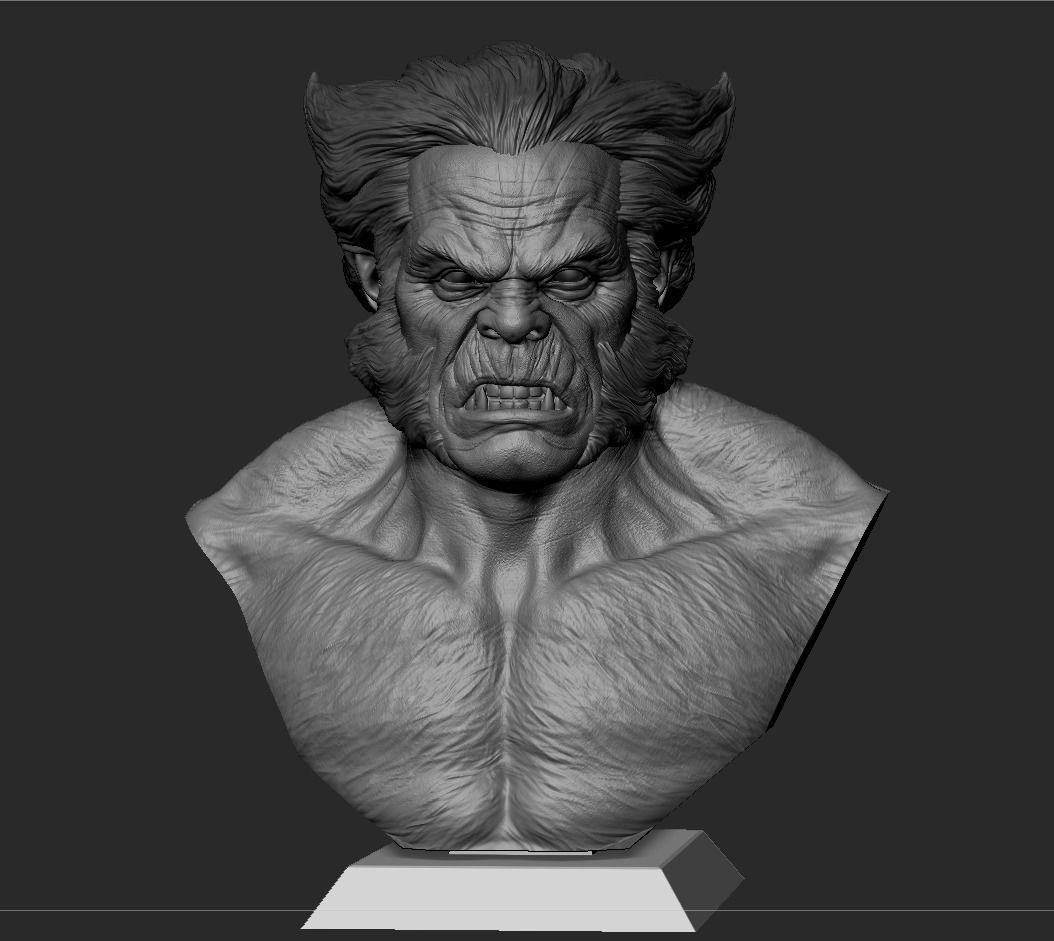 Beast Bust- XMEN 3D print model_14