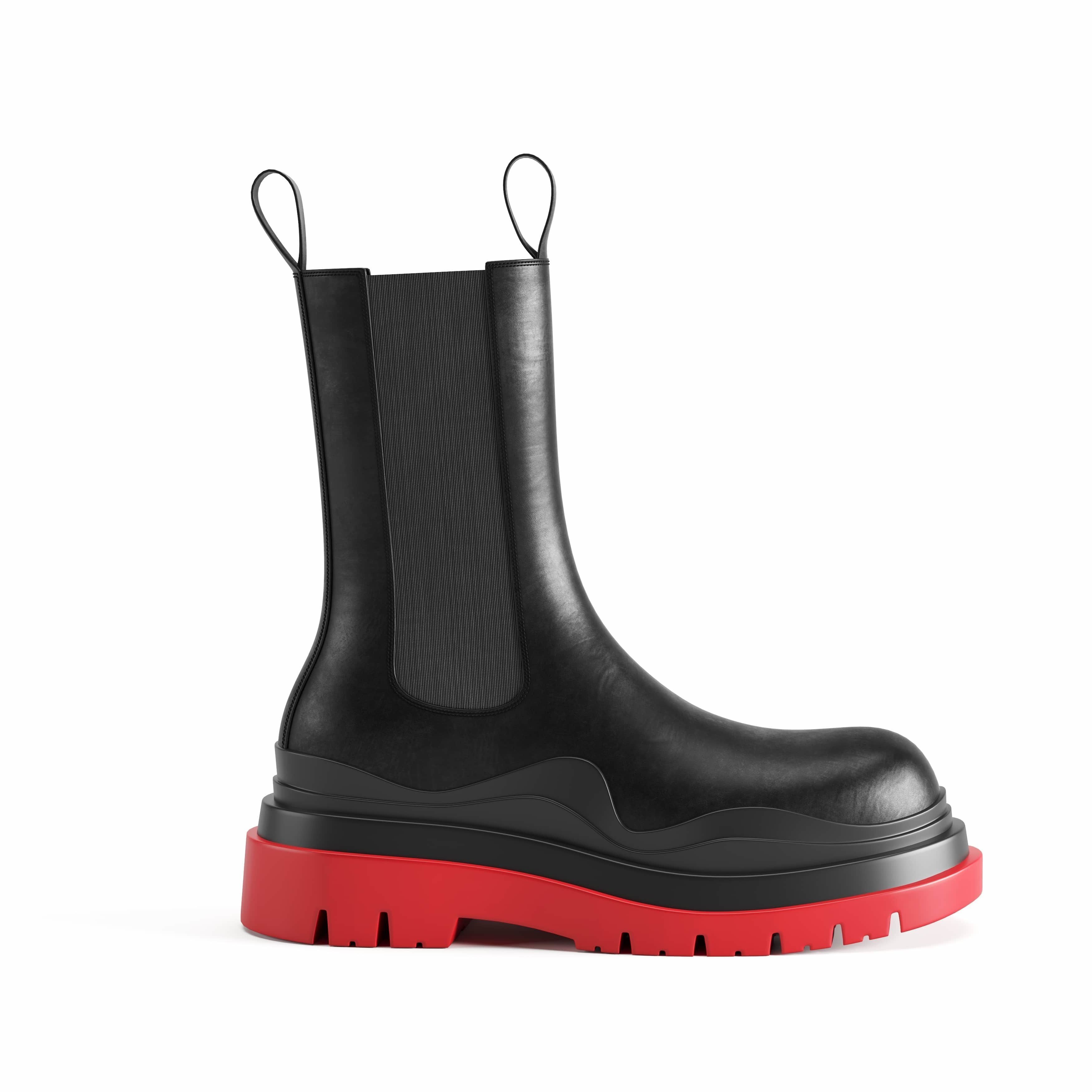 BOTTEGA VENETA THE TIRE BOOTS Low-poly 3D model_2