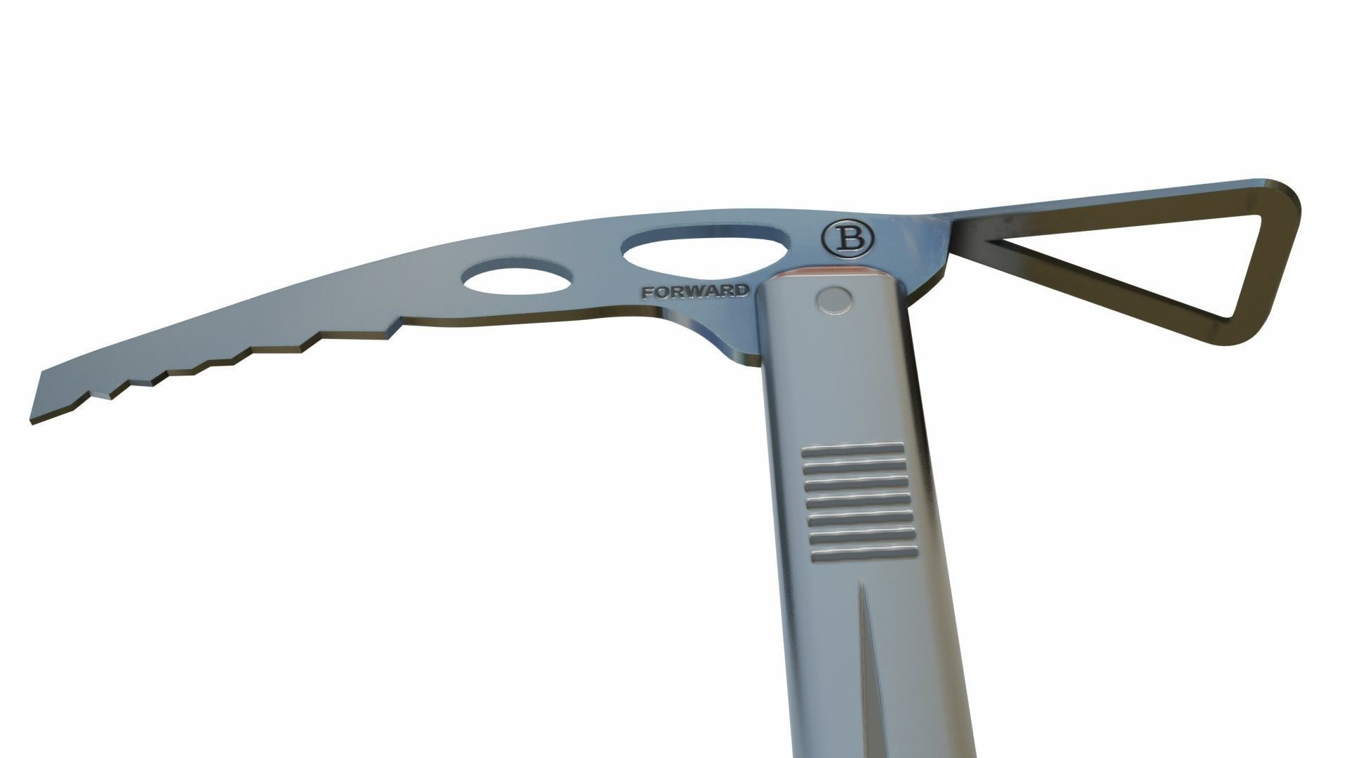 Ice-ax mountaineering ice axe Low-poly 3D model_5