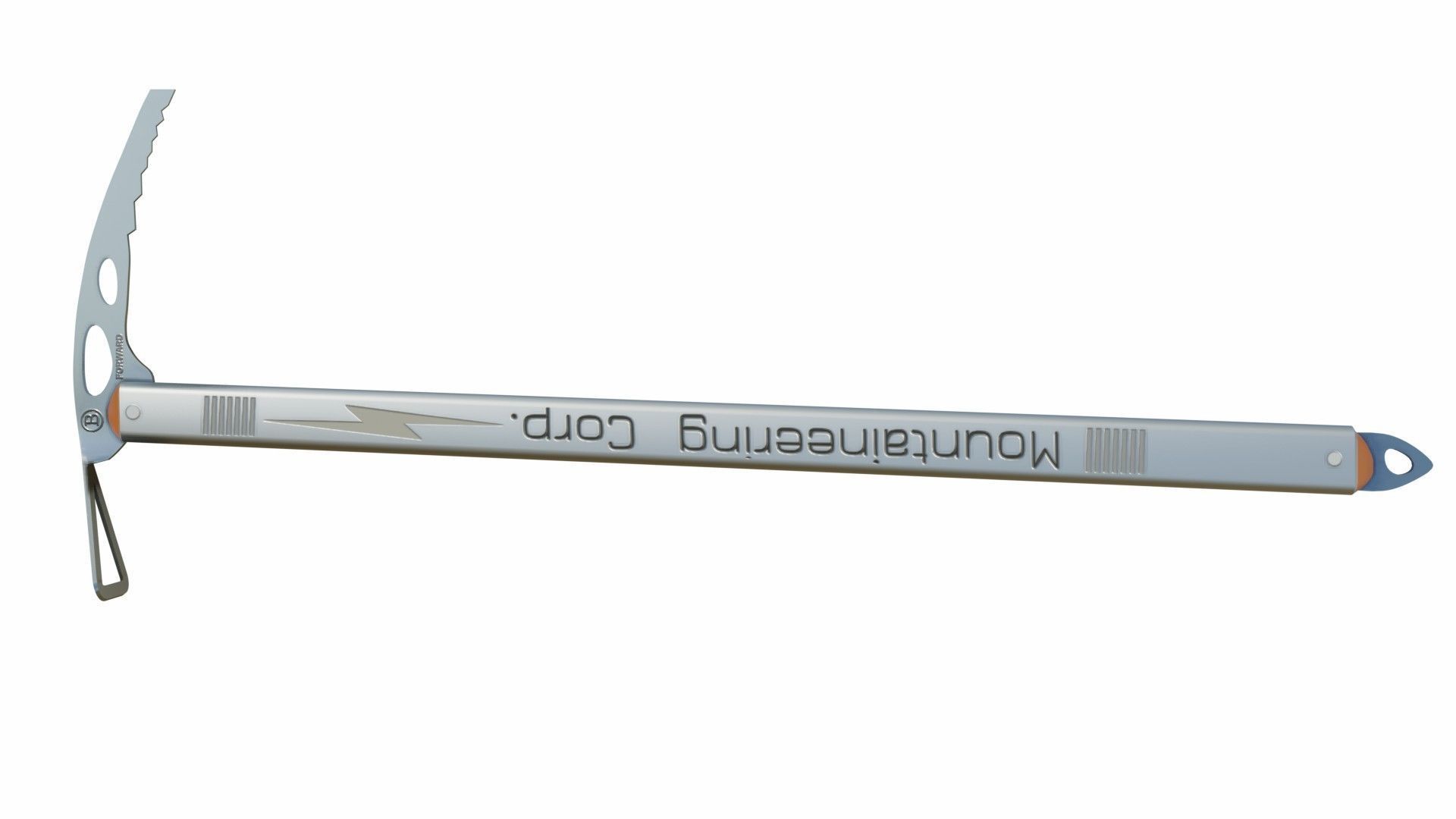 Ice-ax mountaineering ice axe Low-poly 3D model_1