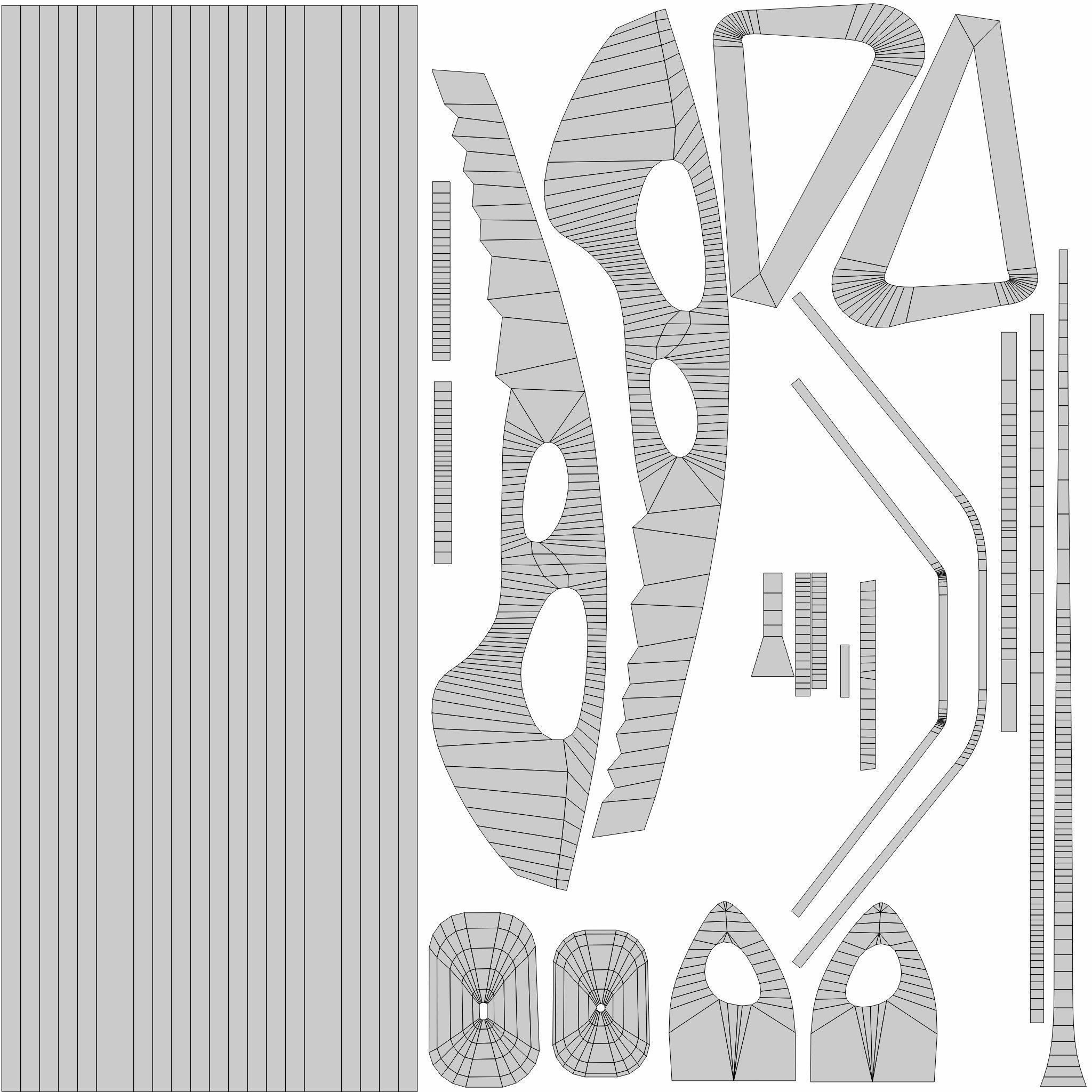 Ice-ax mountaineering ice axe Low-poly 3D model_7