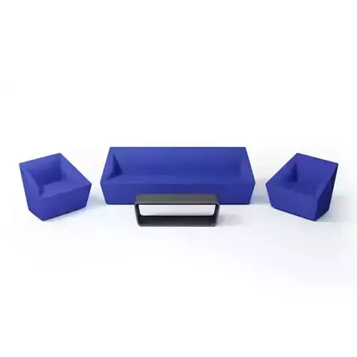 Blue Living Room Set