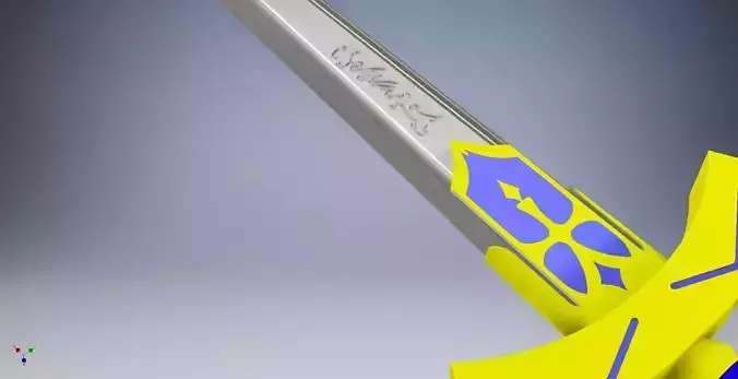 Excalibur sword from legend of zelda 3D print model