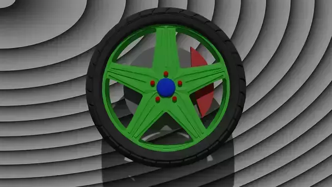 3D Car Tire