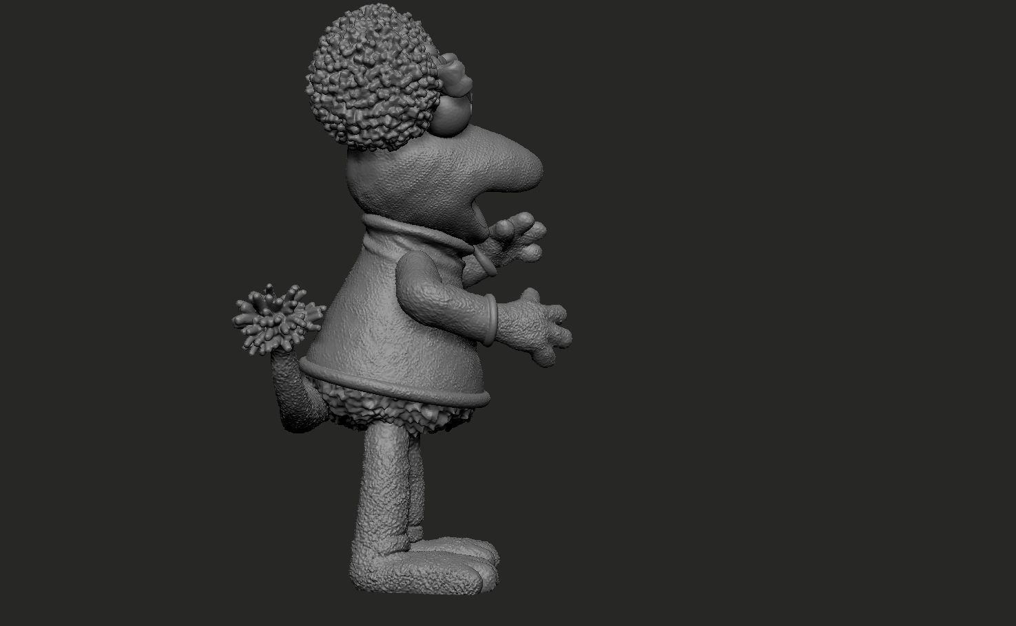 Fraggle Rock Red colored 3D print model_12