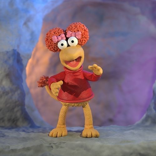 Fraggle Rock Red colored  3D print model