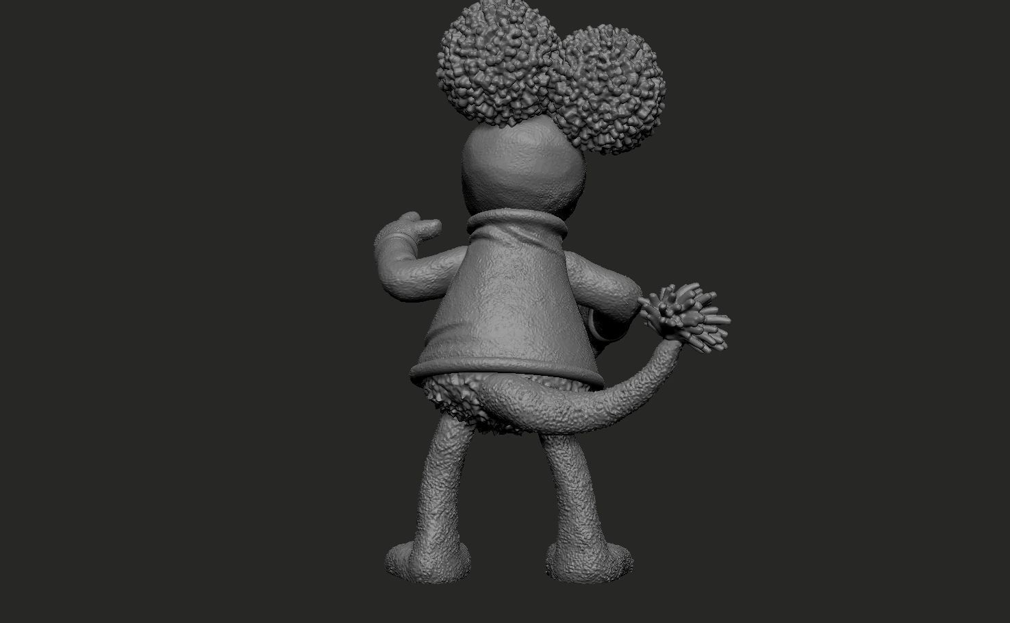 Fraggle Rock Red colored 3D print model_11