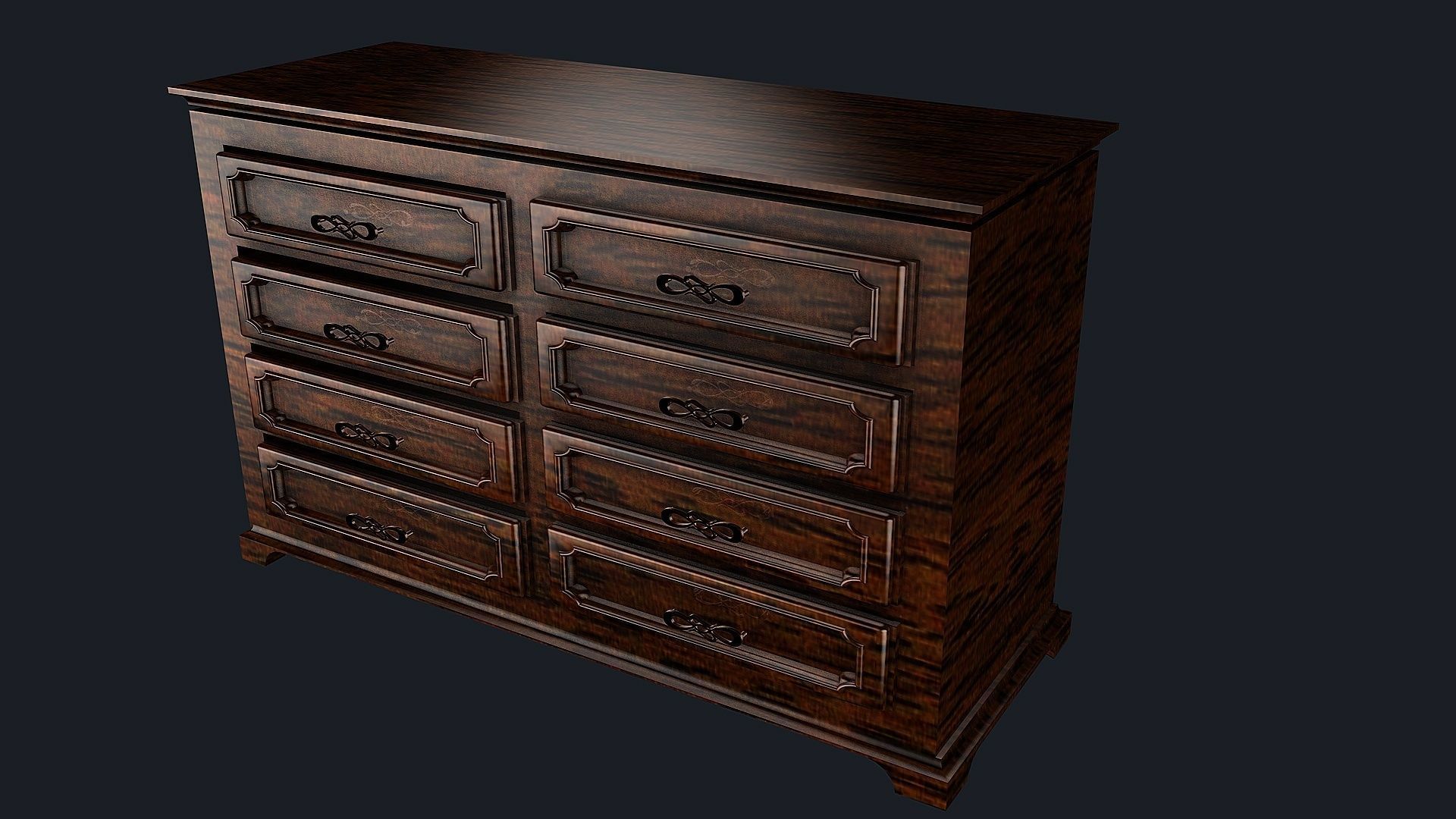 CHEST OF DRAWERS 3D model_4