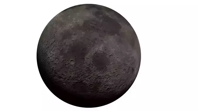 The moon 3D model