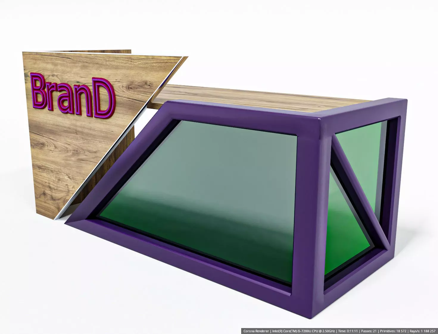 Administration desk 3D model