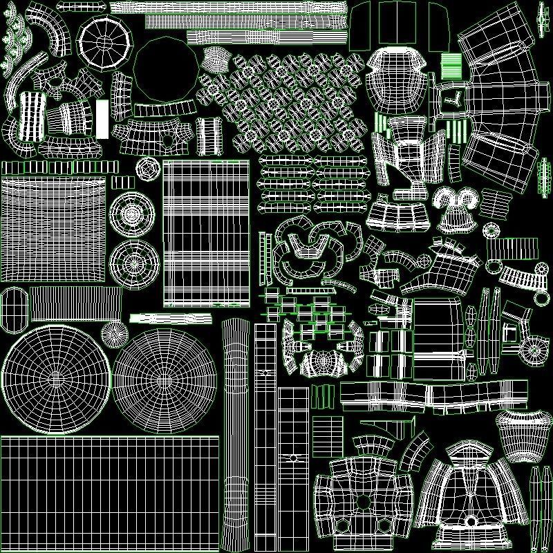 air compressor Low-poly 3D model_7