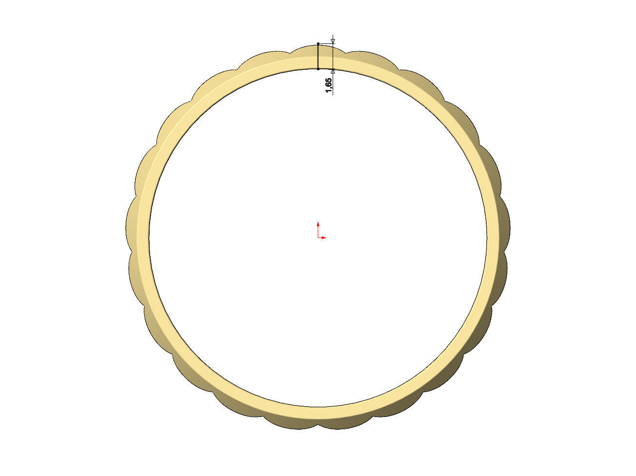 Concave undulated band US size 4to13 3D print model_5
