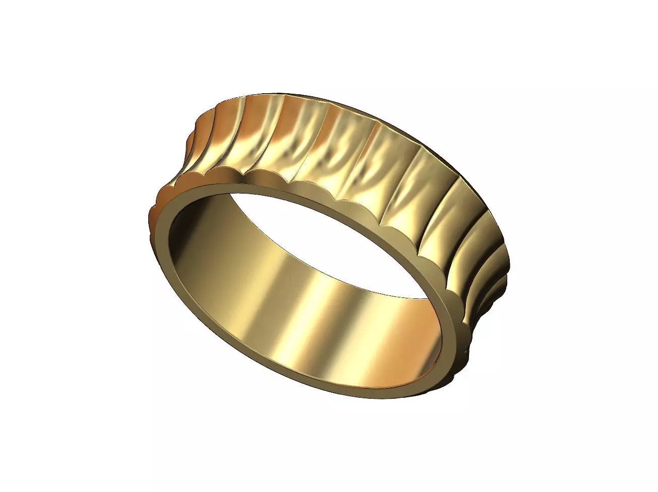 Concave undulated band US size 4to13 3D print model_0