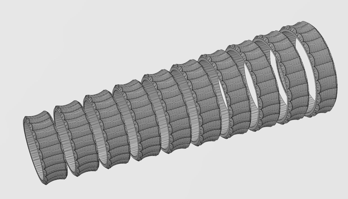 Concave undulated band US size 4to13 3D print model_11