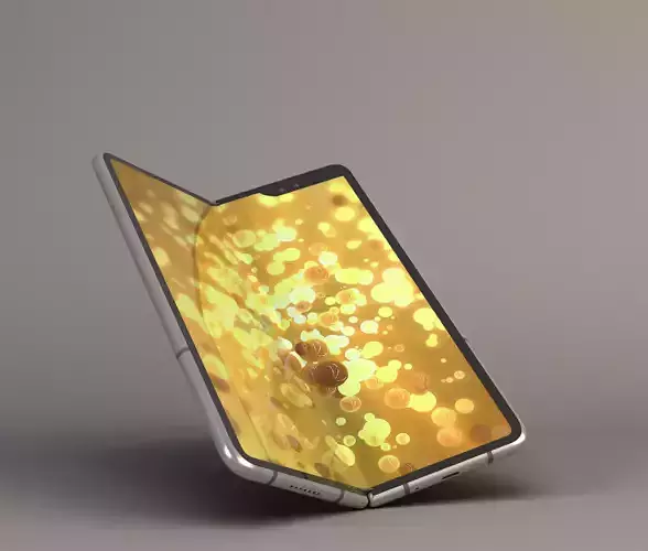Foldable smartphone Low-poly 3D model