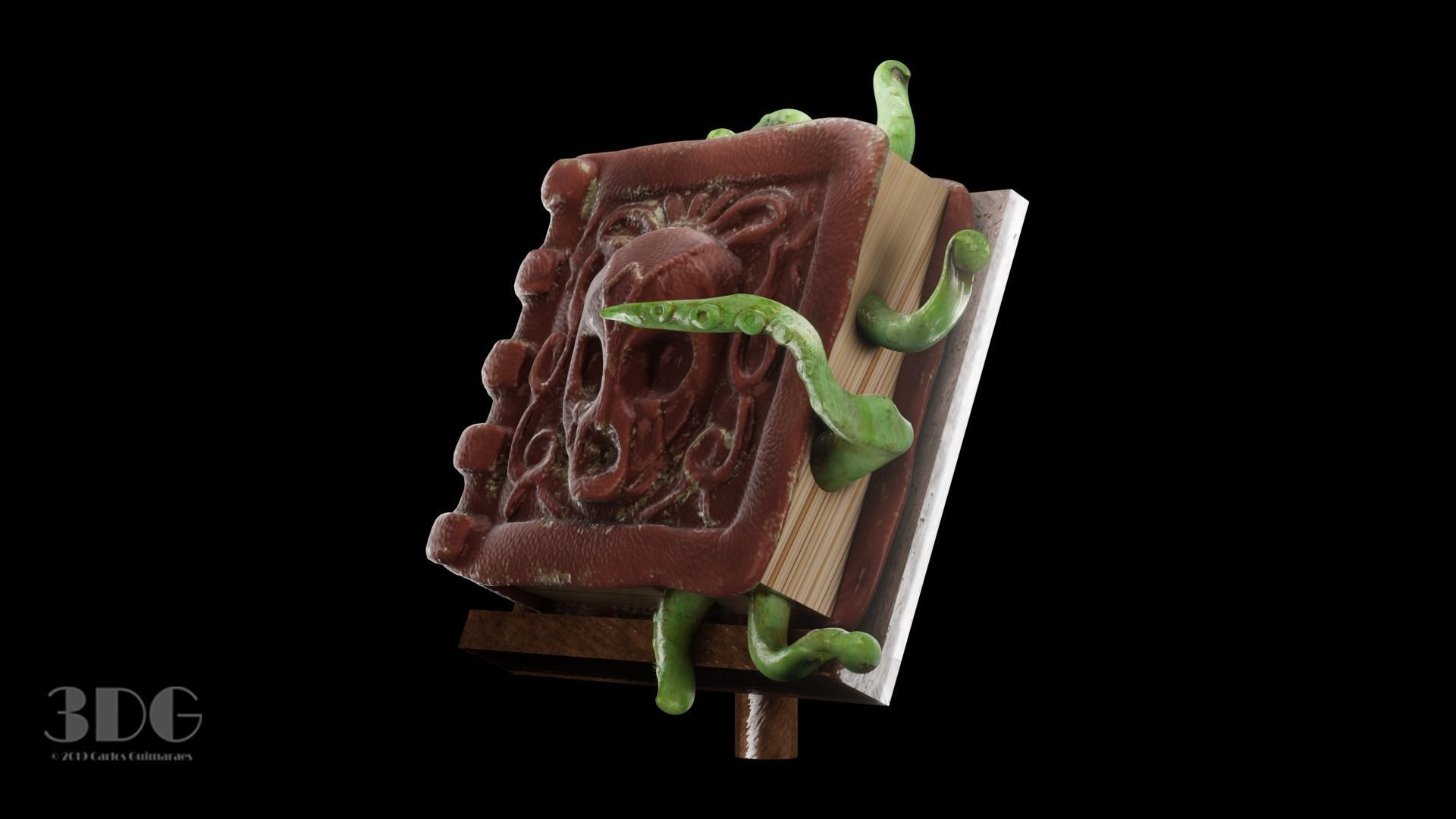 Cursed Book 3D model_2
