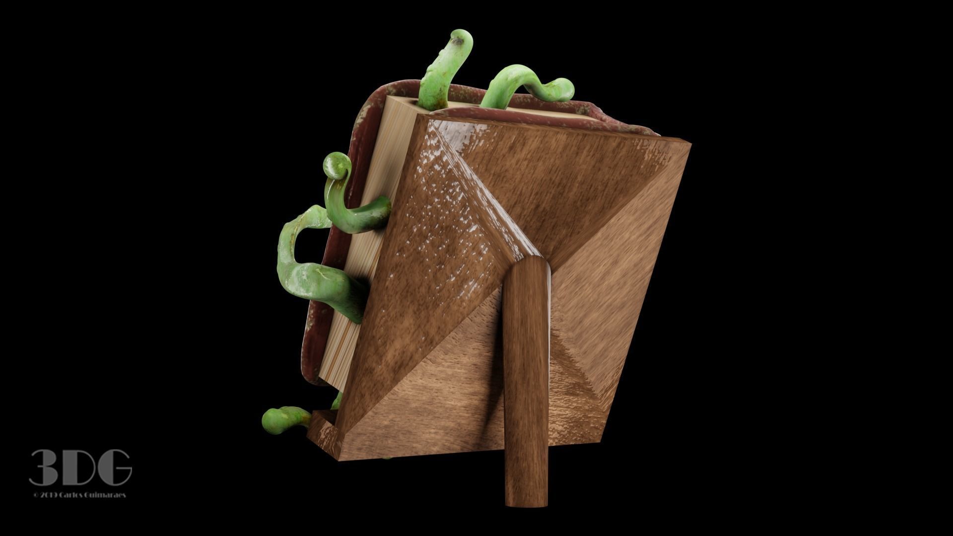 Cursed Book 3D model_4