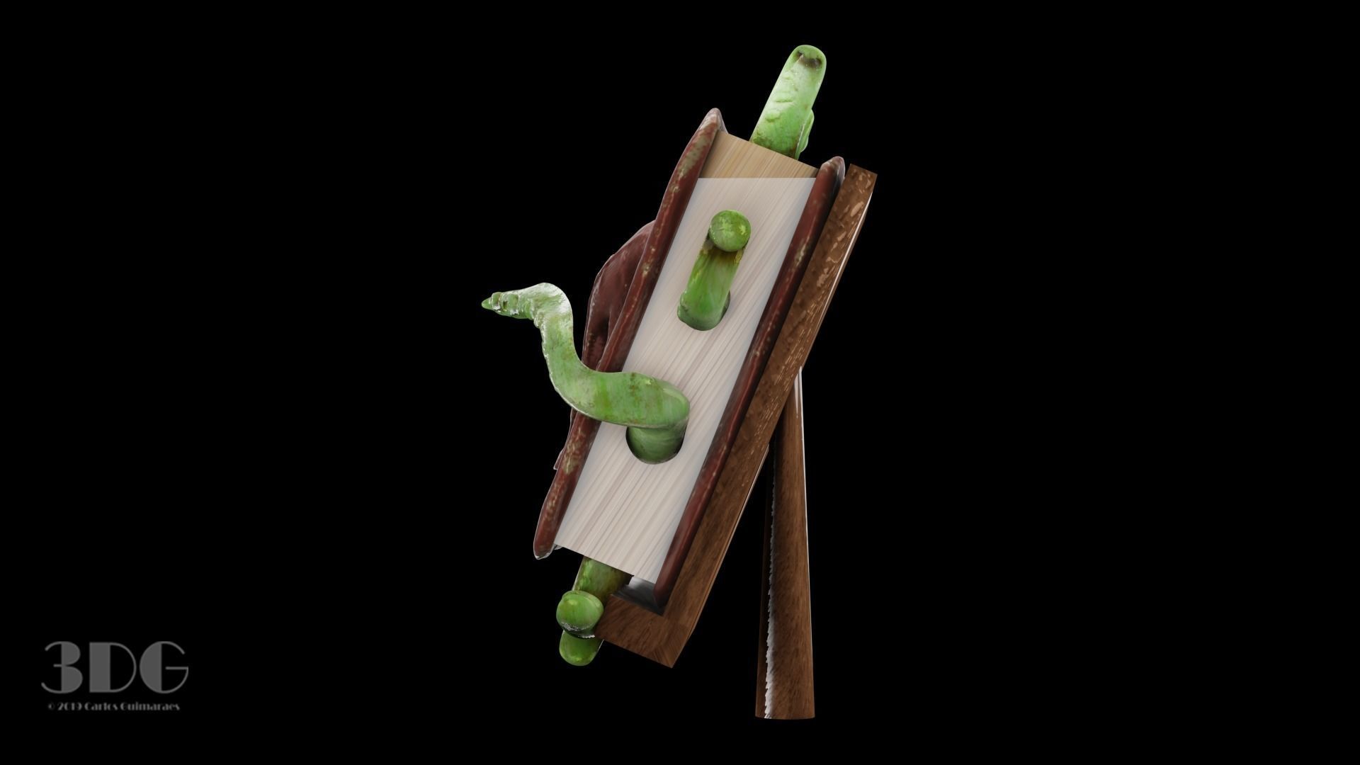 Cursed Book 3D model_3