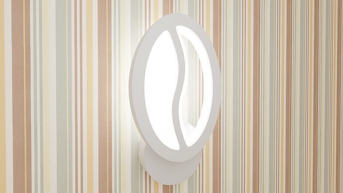 Led wall light 3D model
