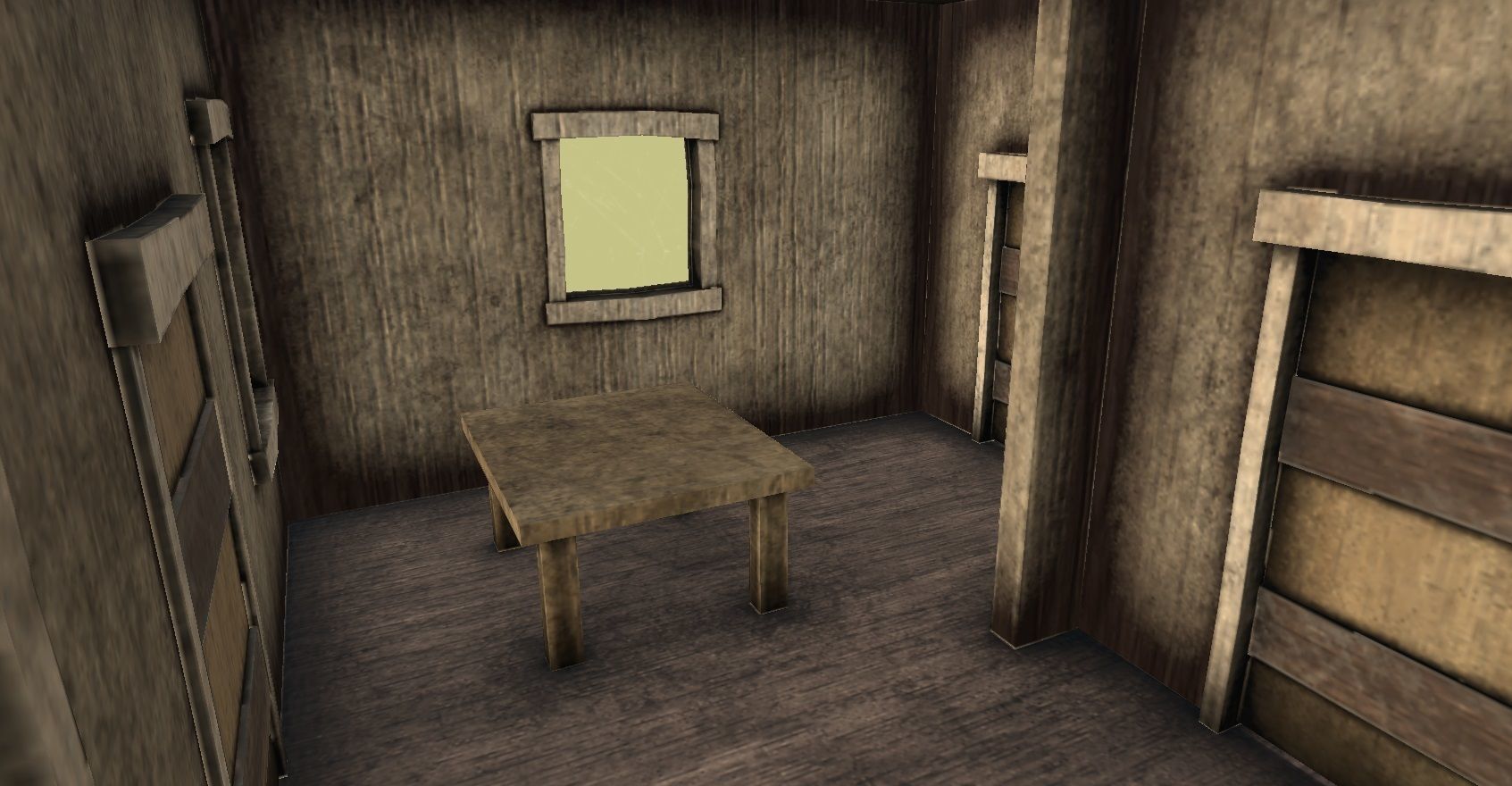 Western House 01 - Wild West Building - Backdrop Full Perm Low-poly 3D model_7