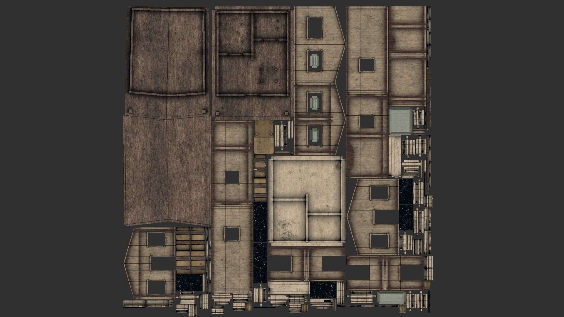 Western House 01 - Wild West Building - Backdrop Full Perm Low-poly 3D model_11