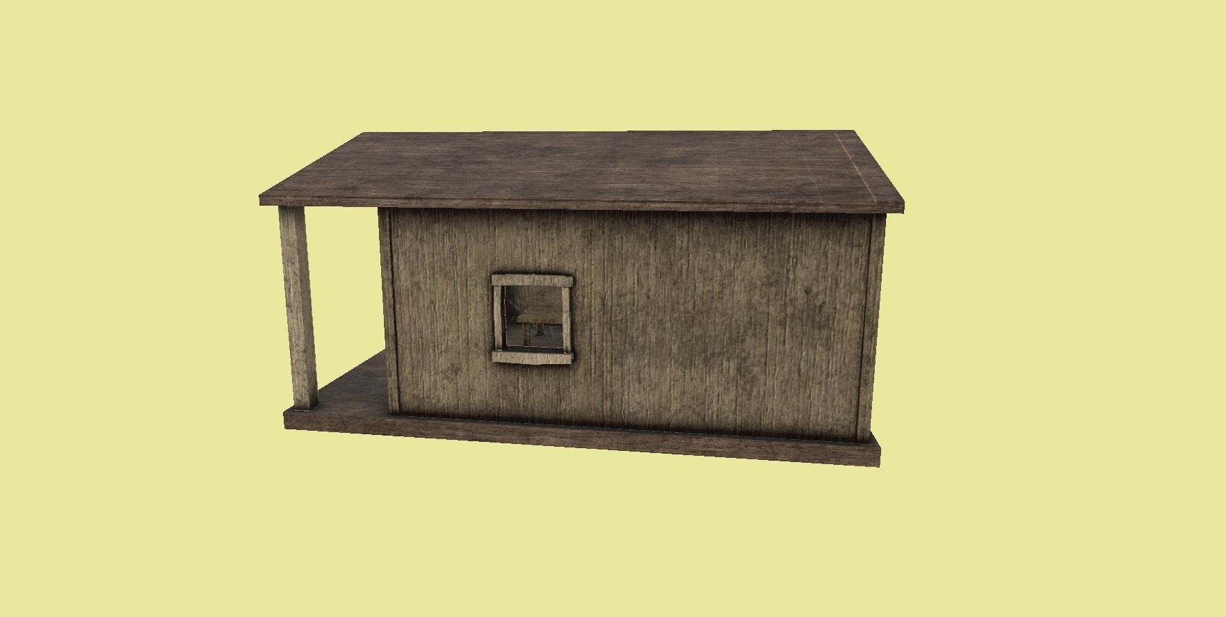 Western House 01 - Wild West Building - Backdrop Full Perm Low-poly 3D model_6