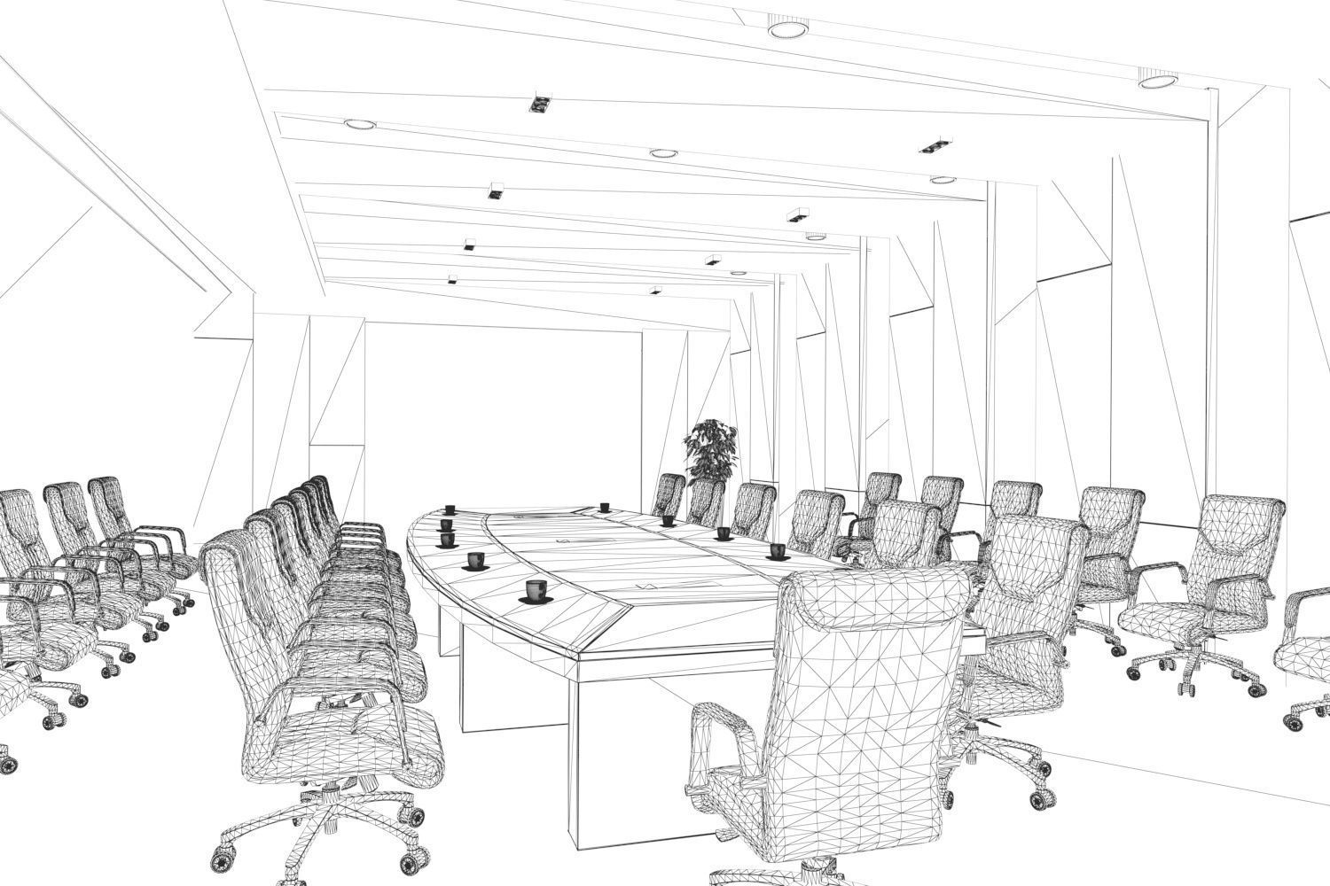 Super Hub Office Vol 012 Low-poly 3D model_2