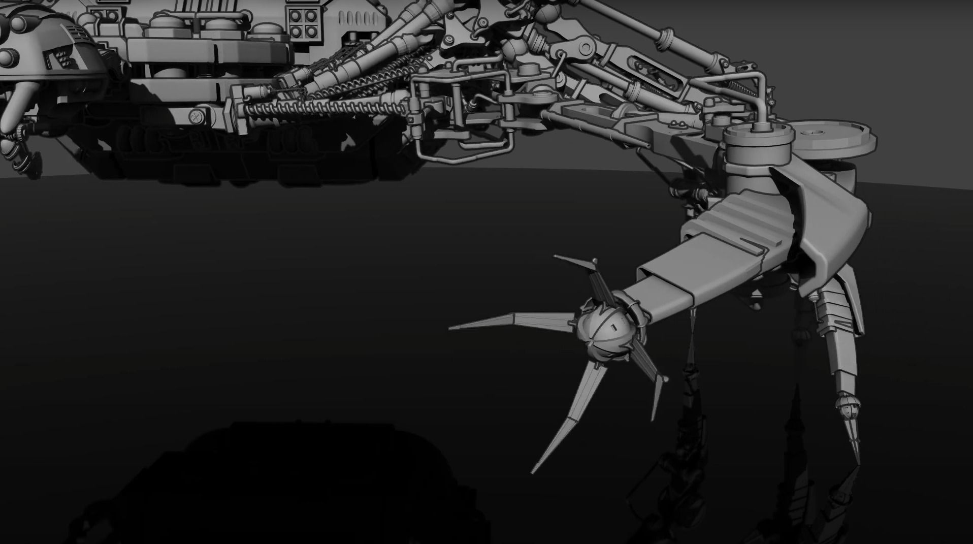 The MechArachnid - Mechanical Spider Rig 3D model_3