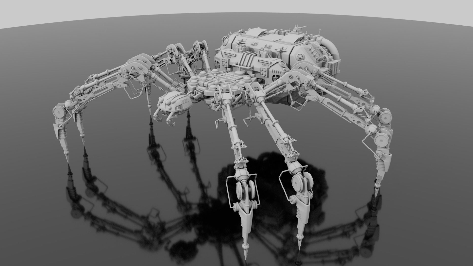 The MechArachnid - Mechanical Spider Rig 3D model_5