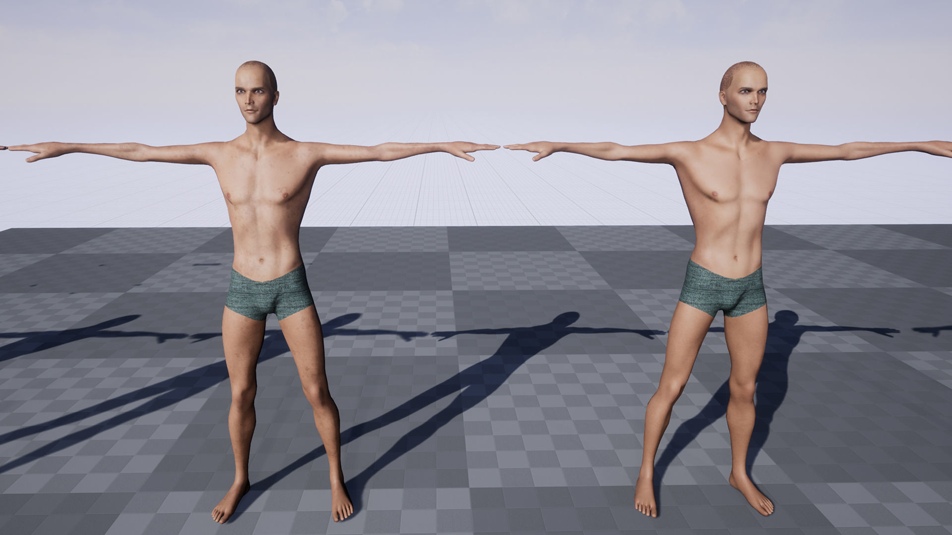 Apocalypse skinnyman Low-poly 3D model_46