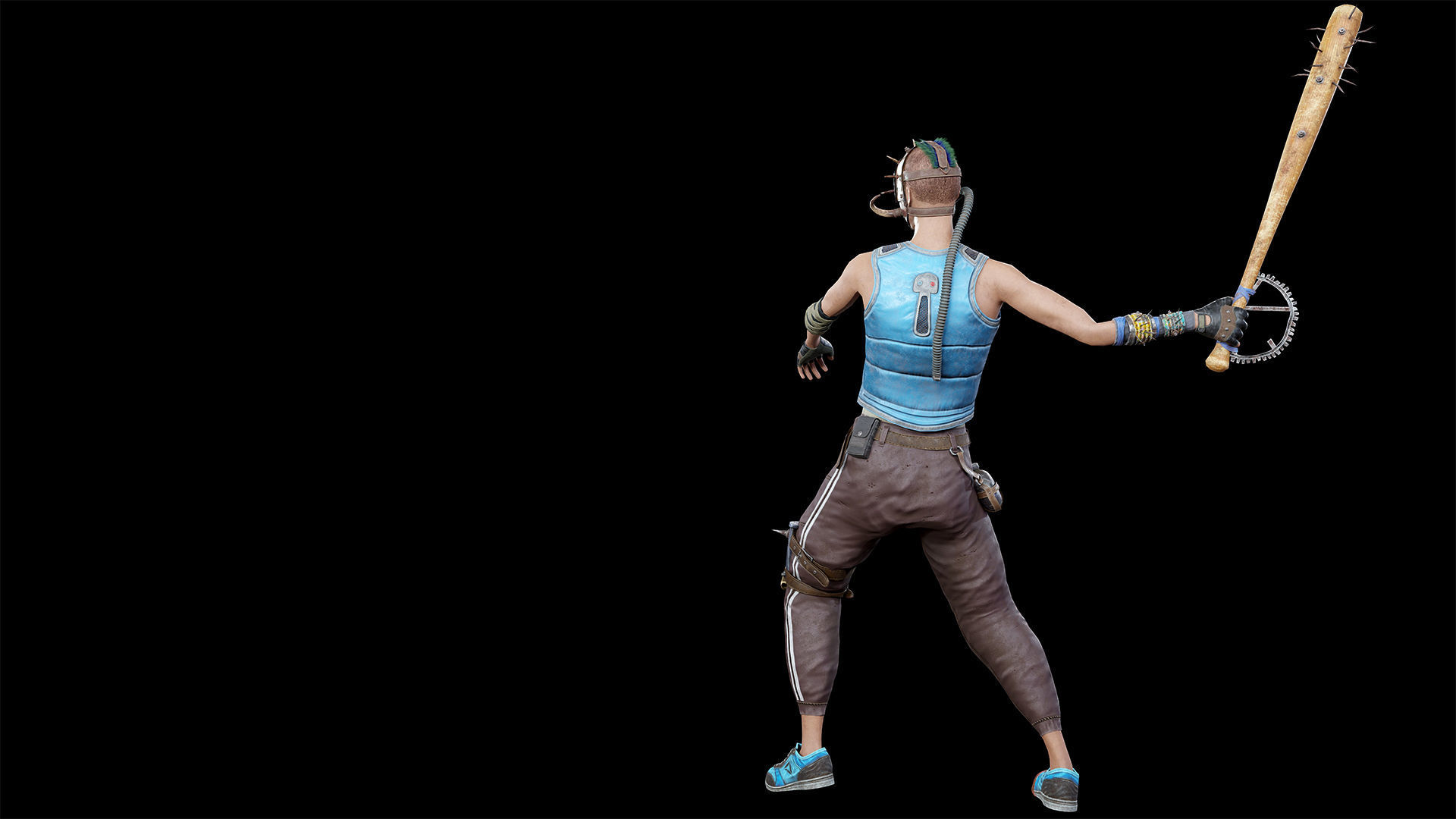 Apocalypse skinnyman Low-poly 3D model_11