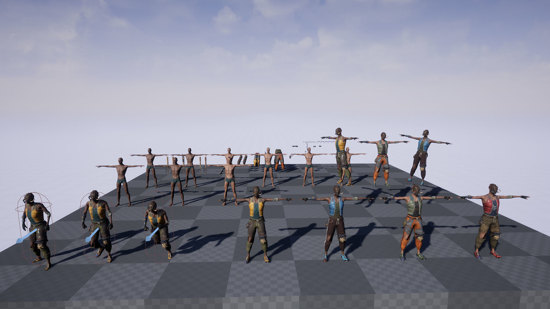 Apocalypse skinnyman Low-poly 3D model_36