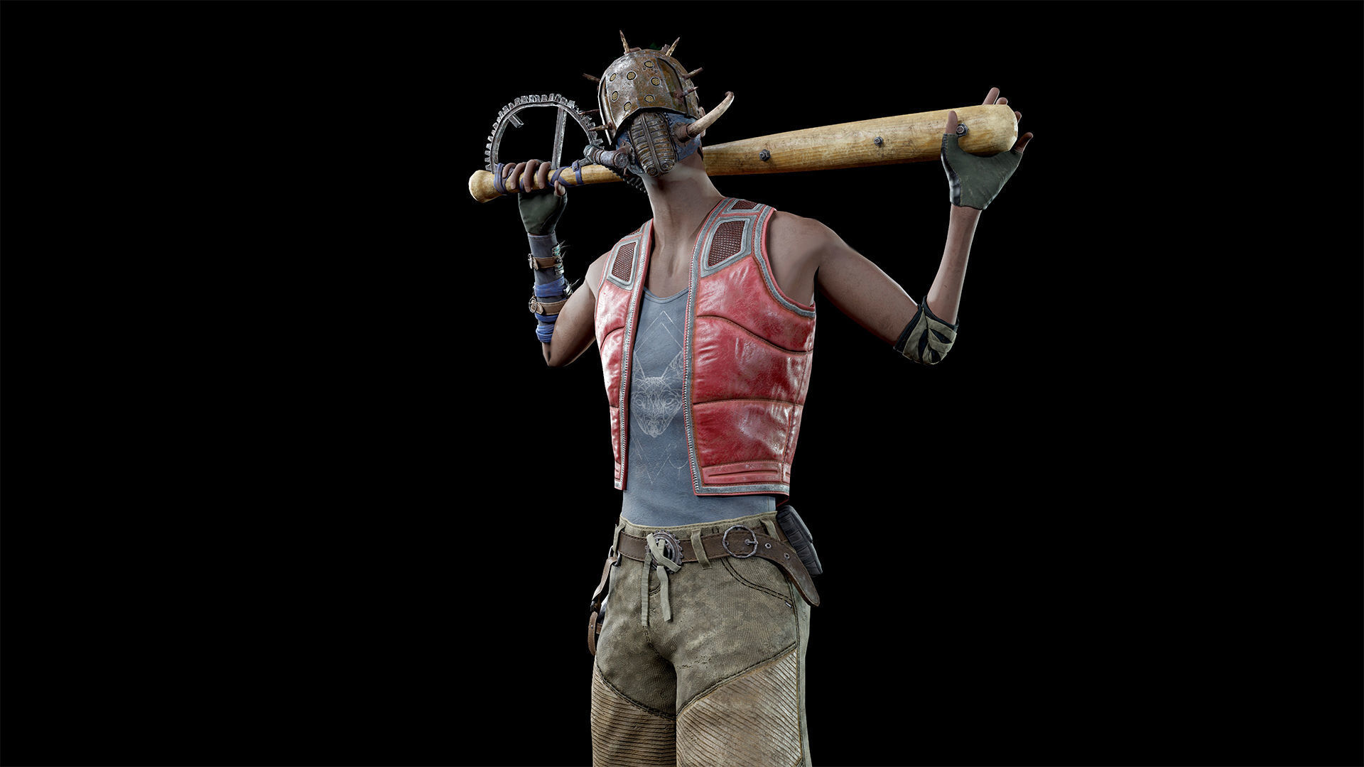 Apocalypse skinnyman Low-poly 3D model_8