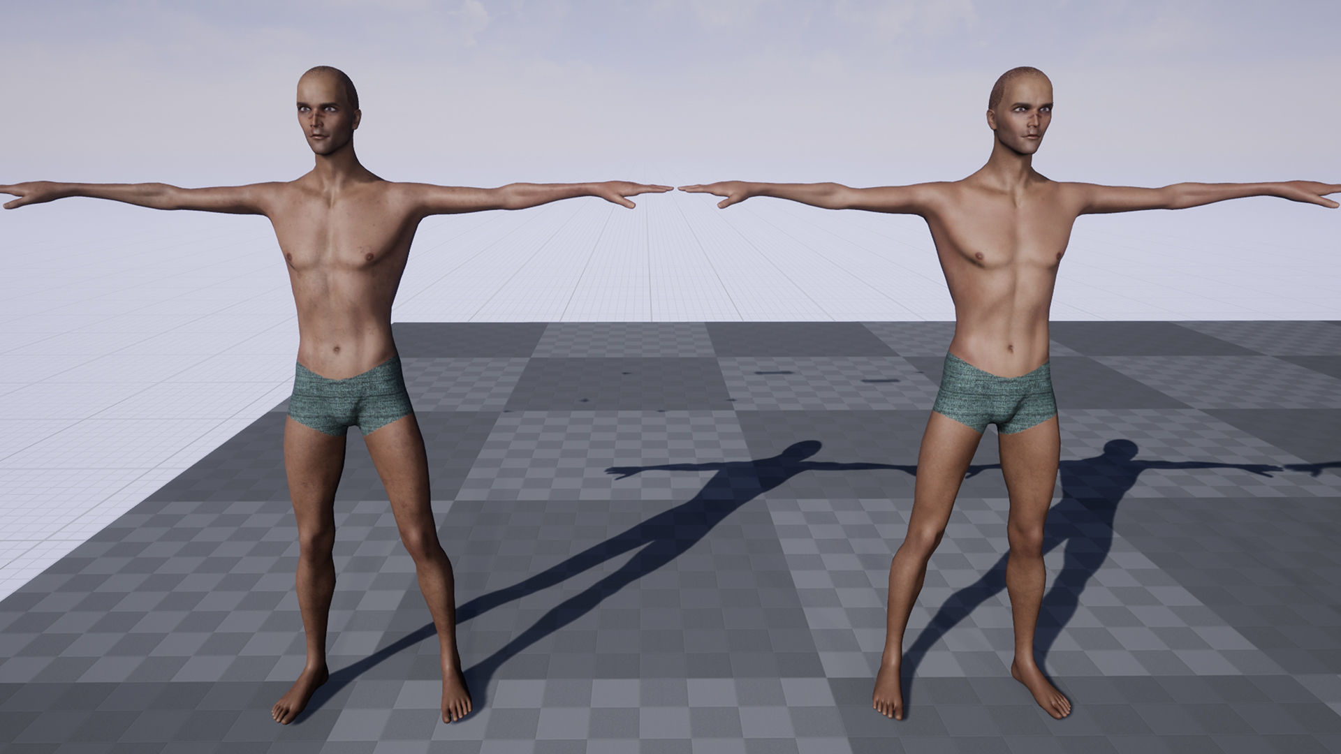 Apocalypse skinnyman Low-poly 3D model_47