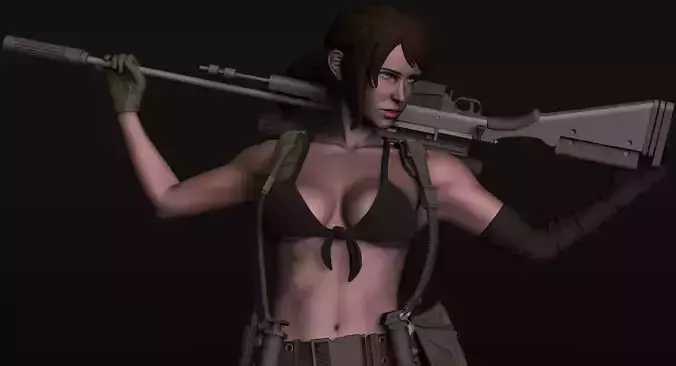 Quiet - Metal Gear Solid 5 Phantom Pain 3D print model