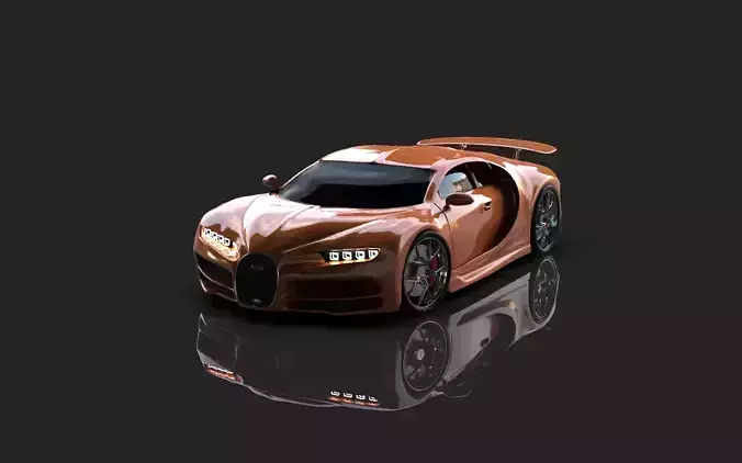 Bugatti model car