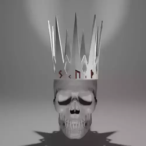 Skull King Crown 3D print model