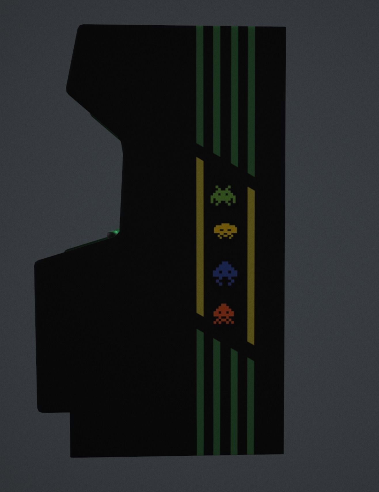 Arcade machine Low-poly 3D model_6