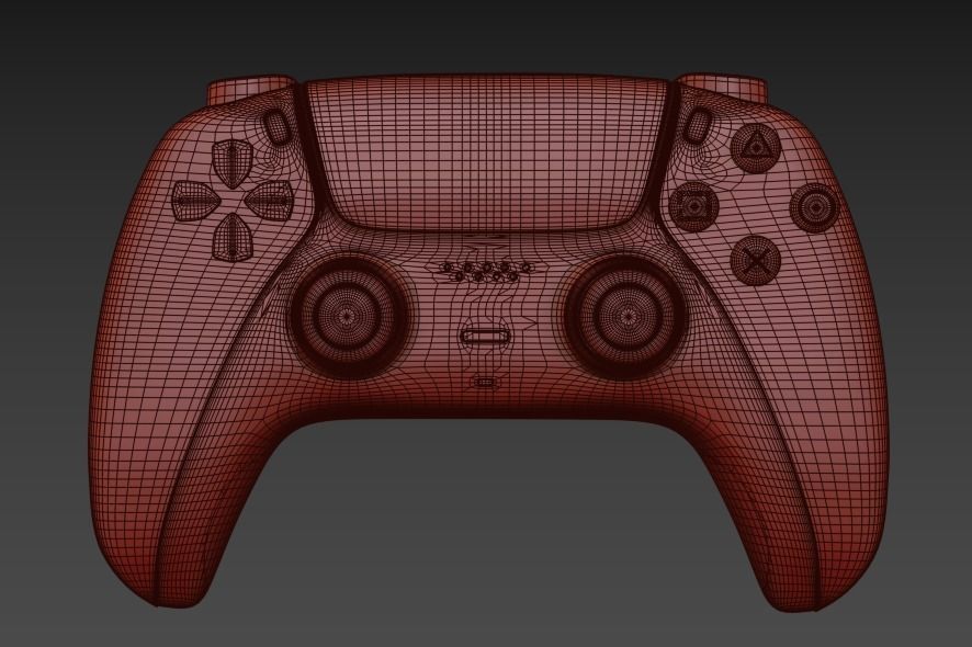 Controller gaming 3D model_11