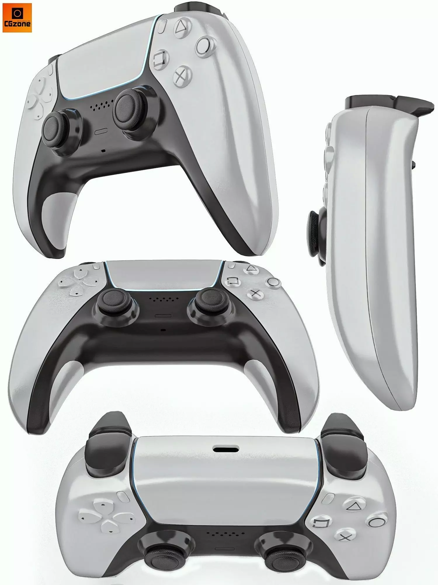 Controller gaming 3D model_0