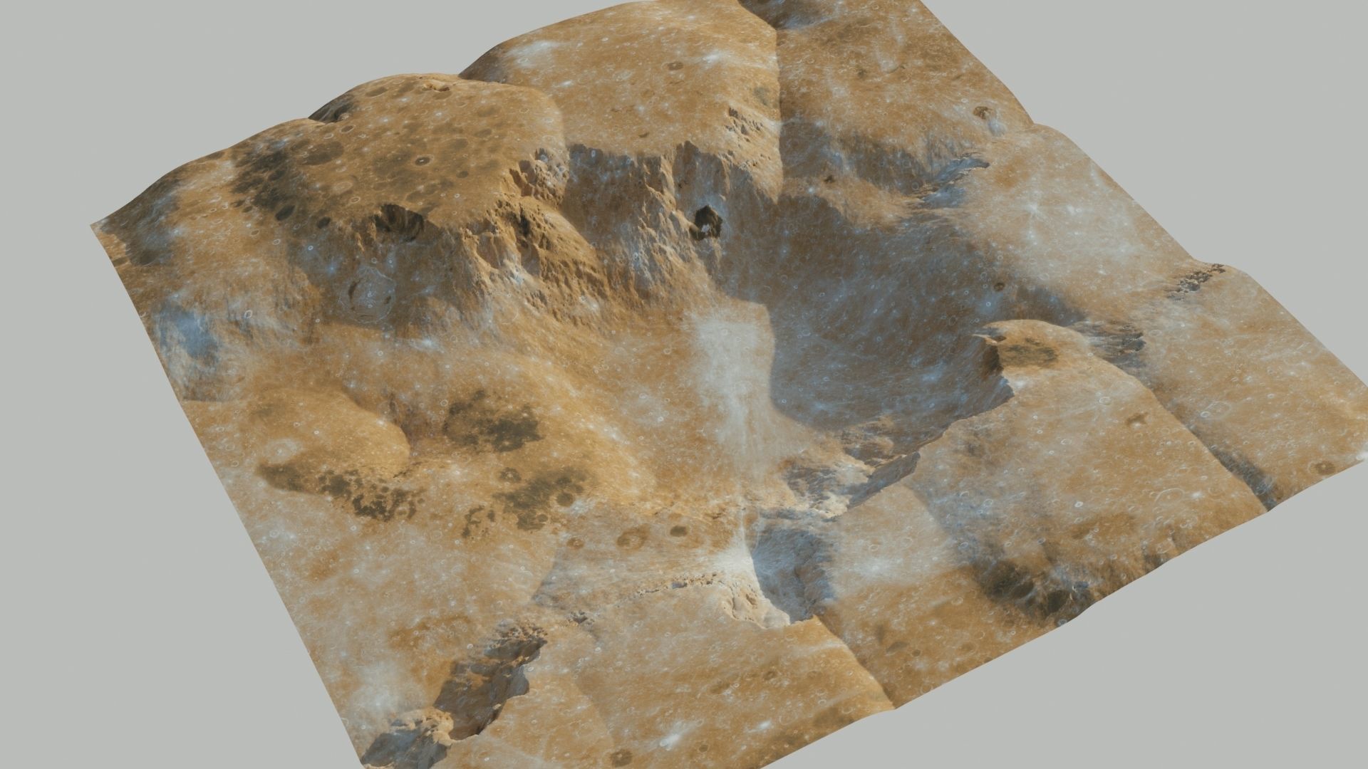 LANDSCAPE 3D MODEL 2 LEVEL OF  DETAILS 3D model_4