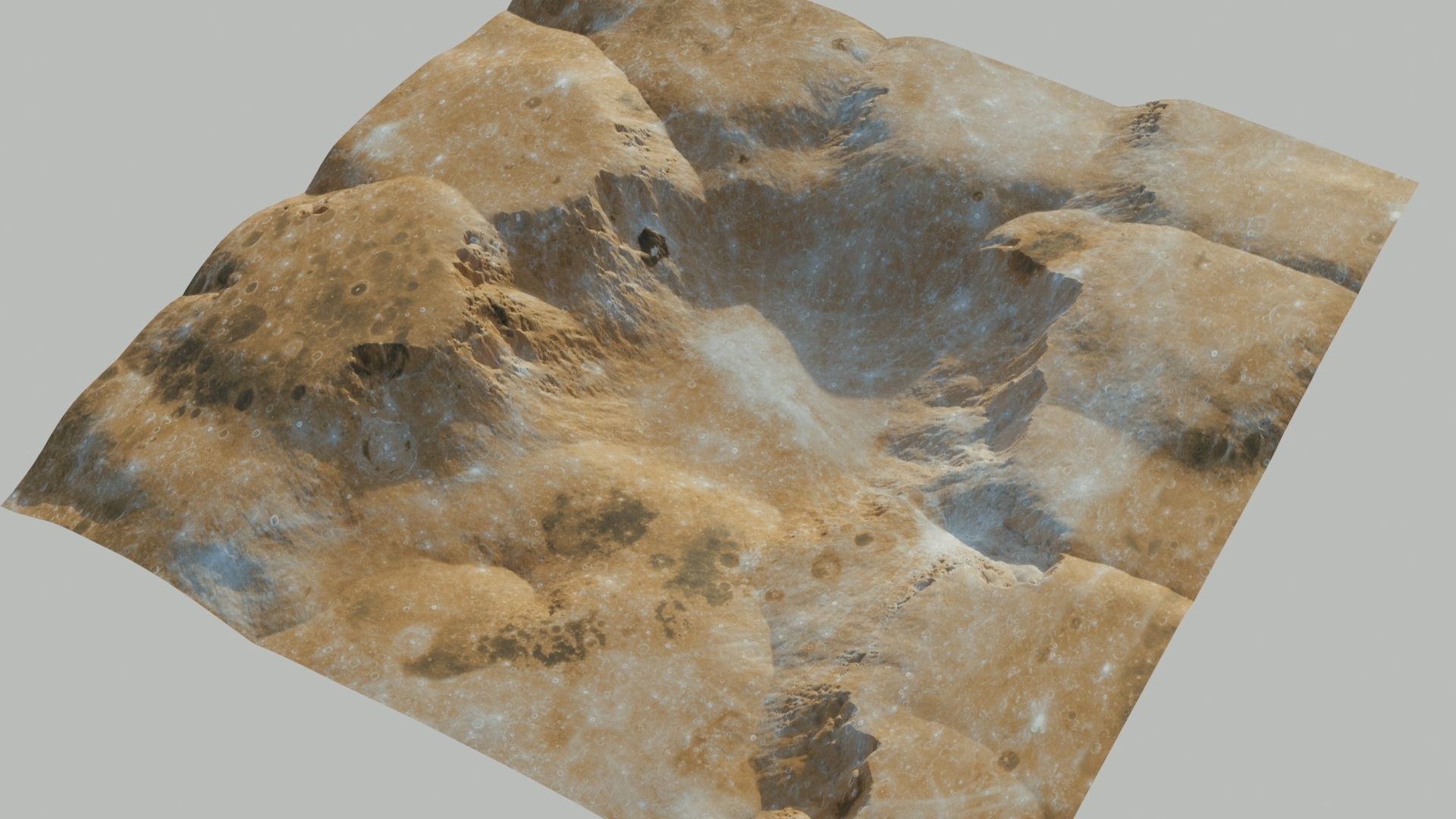 LANDSCAPE 3D MODEL 2 LEVEL OF  DETAILS 3D model_5