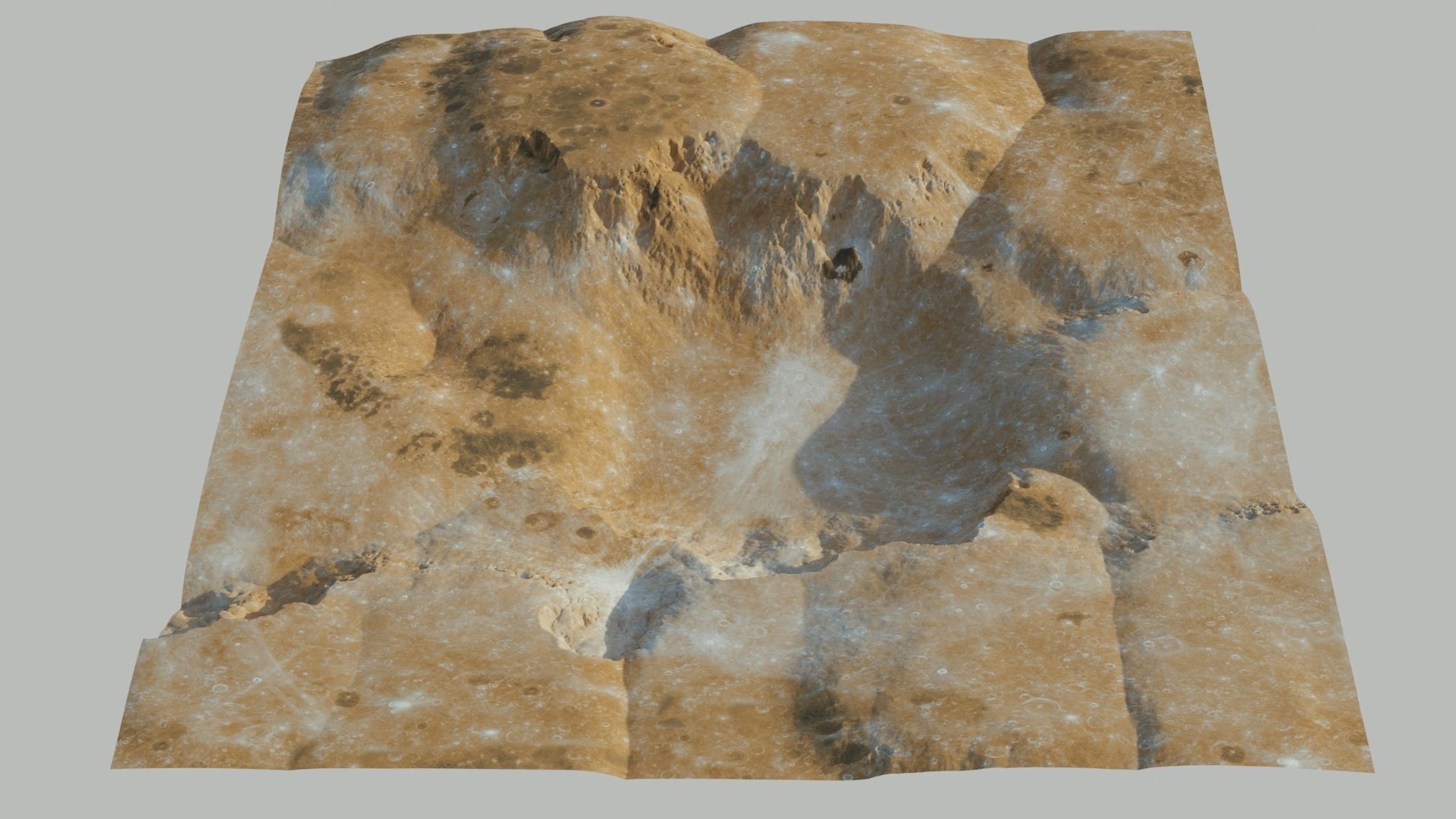 LANDSCAPE 3D MODEL 2 LEVEL OF  DETAILS 3D model_3