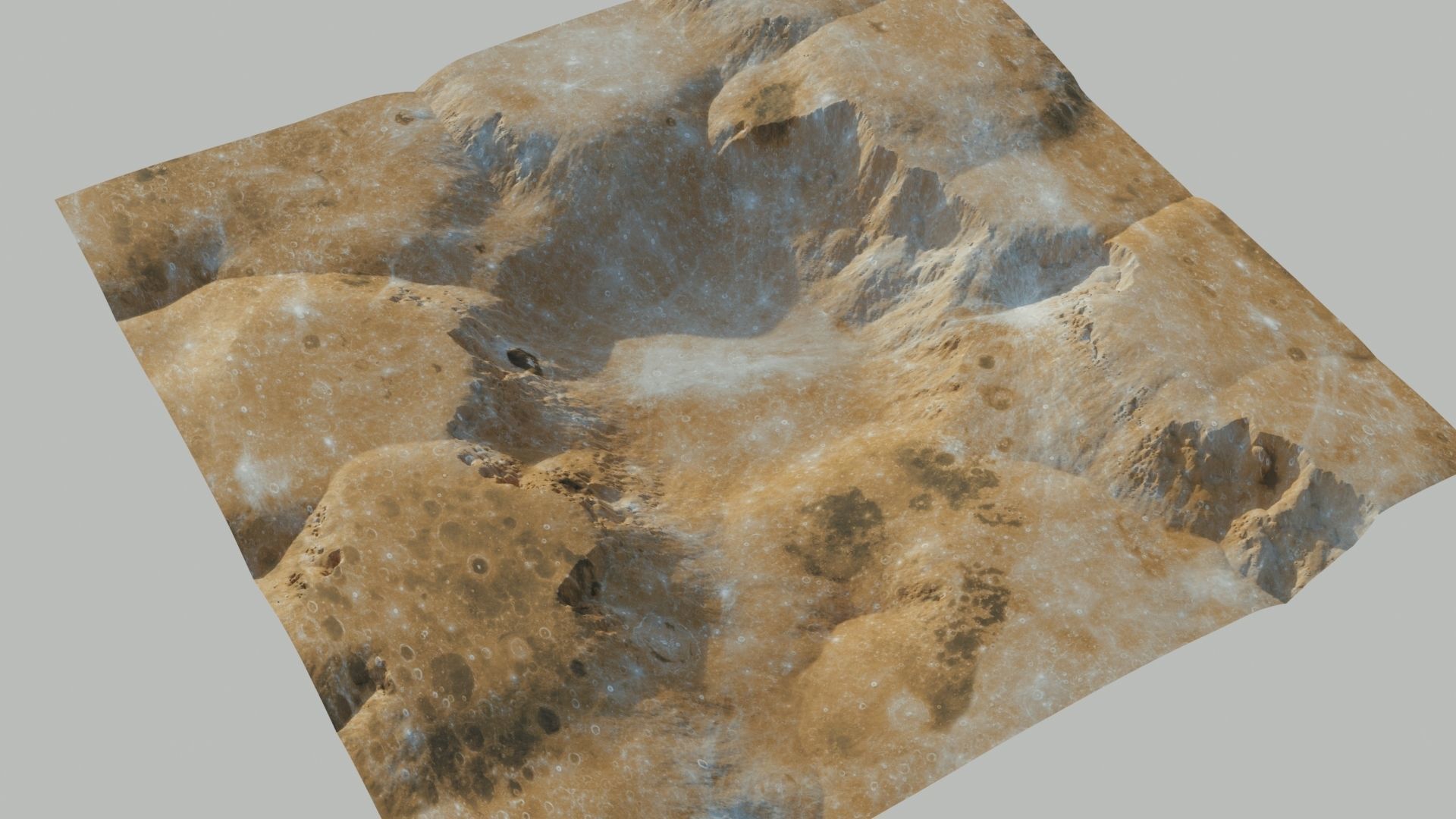 LANDSCAPE 3D MODEL 2 LEVEL OF  DETAILS 3D model_7