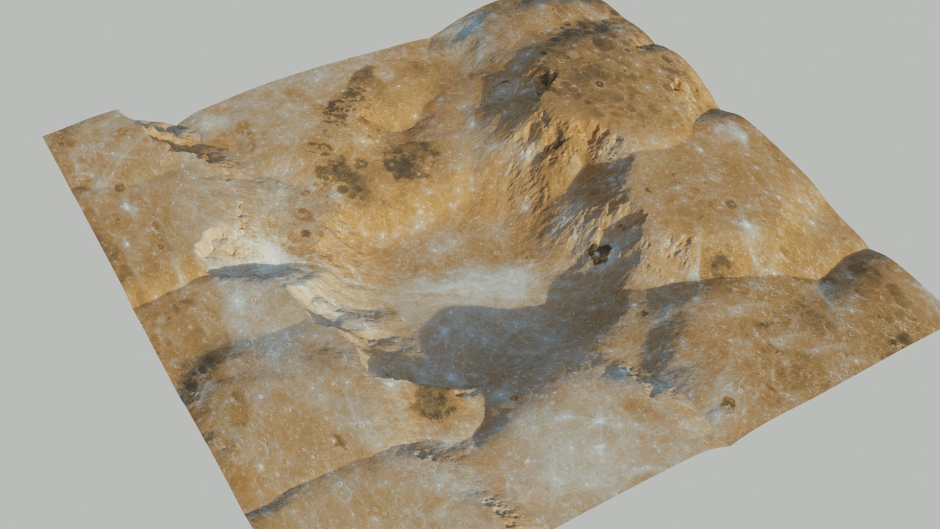 LANDSCAPE 3D MODEL 2 LEVEL OF  DETAILS 3D model_1