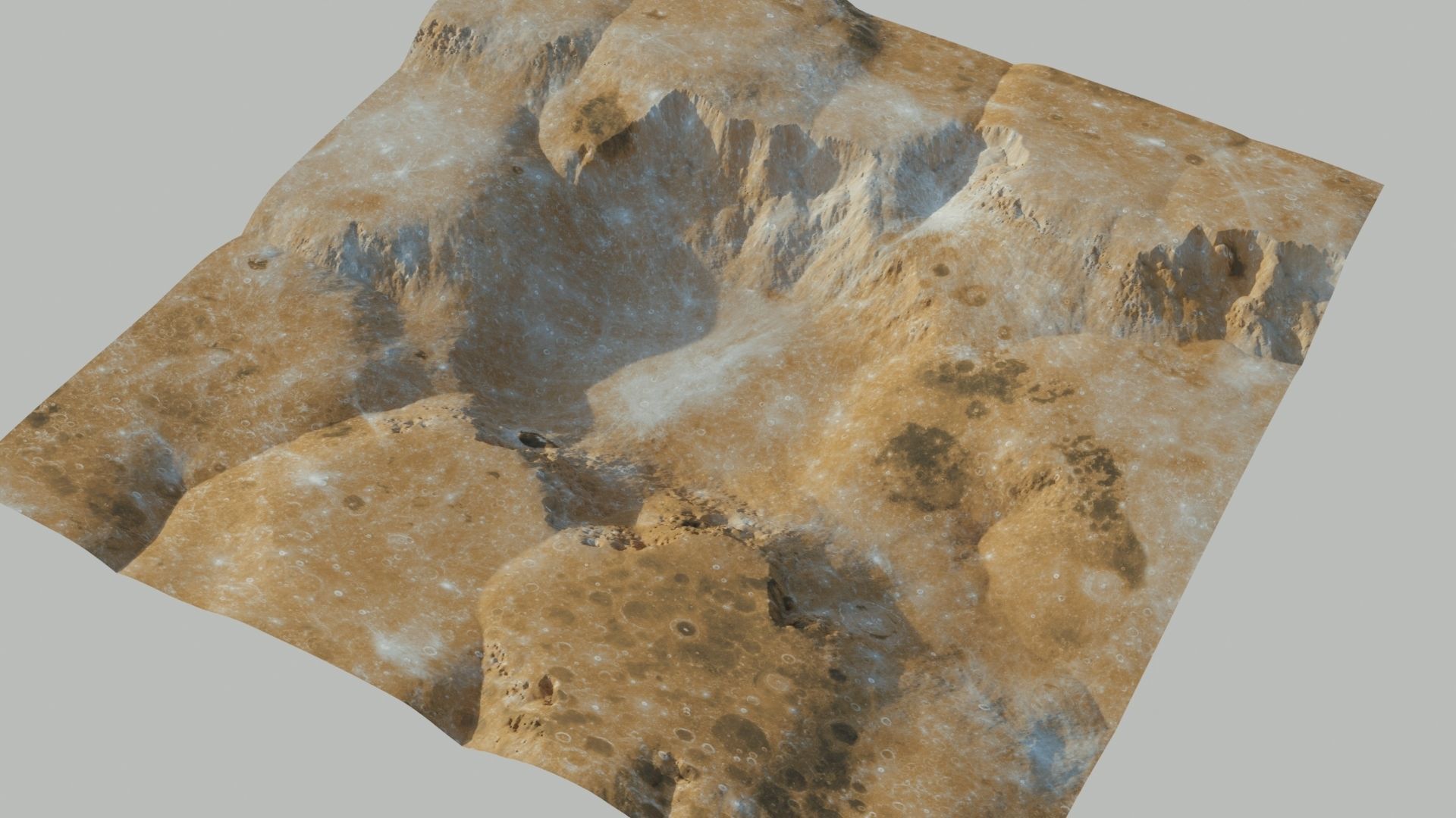 LANDSCAPE 3D MODEL 2 LEVEL OF  DETAILS 3D model_8