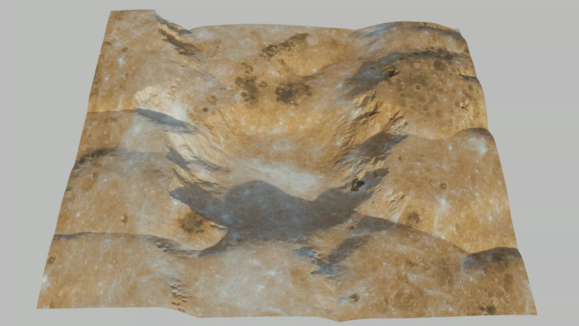 LANDSCAPE 3D MODEL 2 LEVEL OF  DETAILS 3D model_0