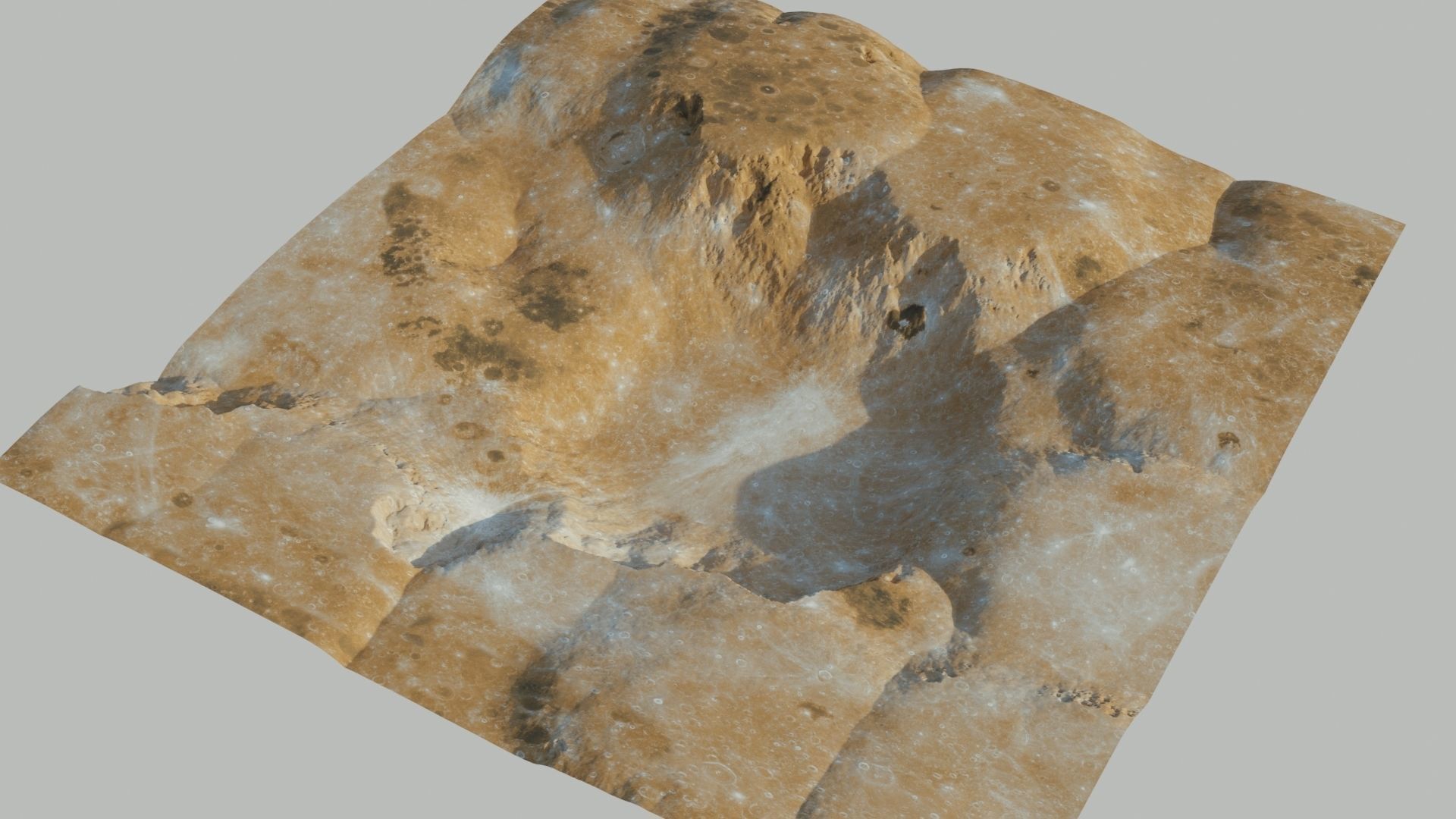 LANDSCAPE 3D MODEL 2 LEVEL OF  DETAILS 3D model_2